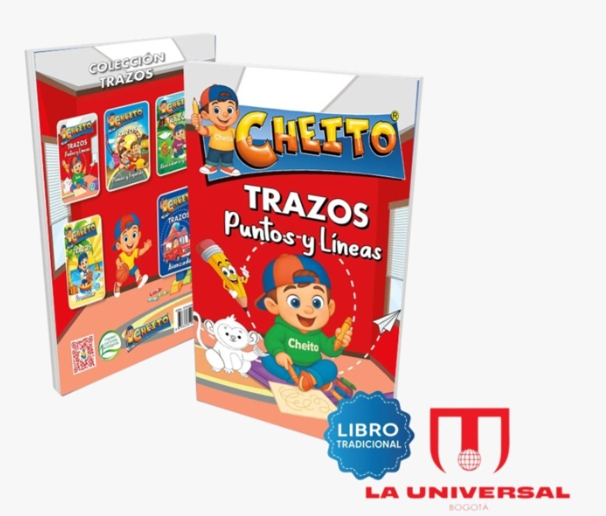 Libro Cartilla Cheito: Trazos, Puntos y Líneas